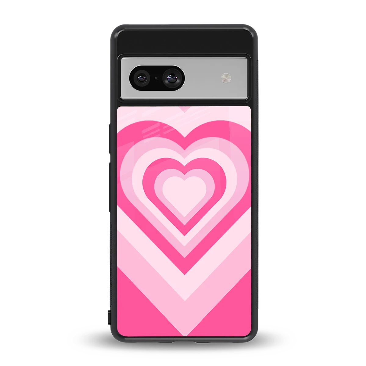 Y2K Flamingo Hearts back phone cover | glass case for google pixel 7