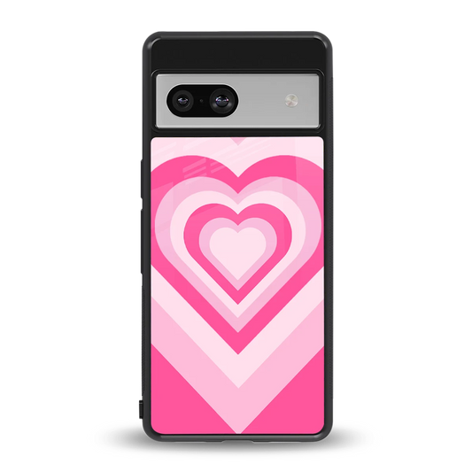 Y2K Flamingo Hearts back phone cover | glass case for google pixel 7