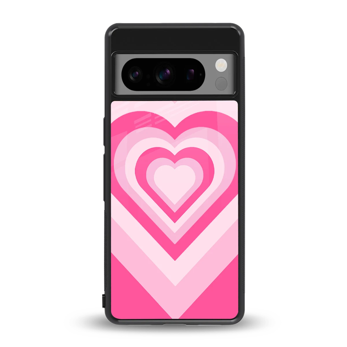 Y2K Flamingo Hearts back phone cover | glass case for google pixel 8 pro