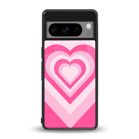 Y2K Flamingo Hearts back phone cover | glass case for google pixel 8 pro