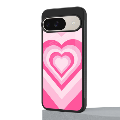 Y2K Flamingo Hearts google pixel 9 mobile cover | shockproof glass phone case