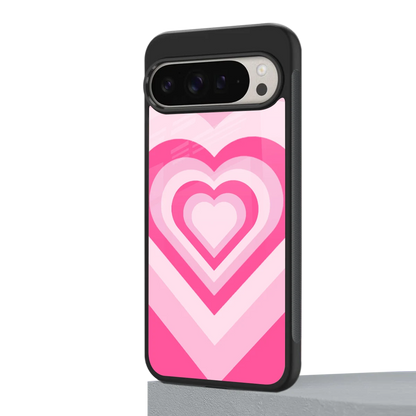 Y2K Flamingo Hearts google pixel 9 pro xl mobile cover | shockproof glass phone case