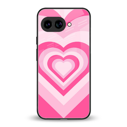 Y2K Flamingo Hearts back phone cover | glass case for google pixel 9a