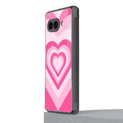 Y2K Flamingo Hearts google pixel 9a mobile cover | shockproof glass phone case