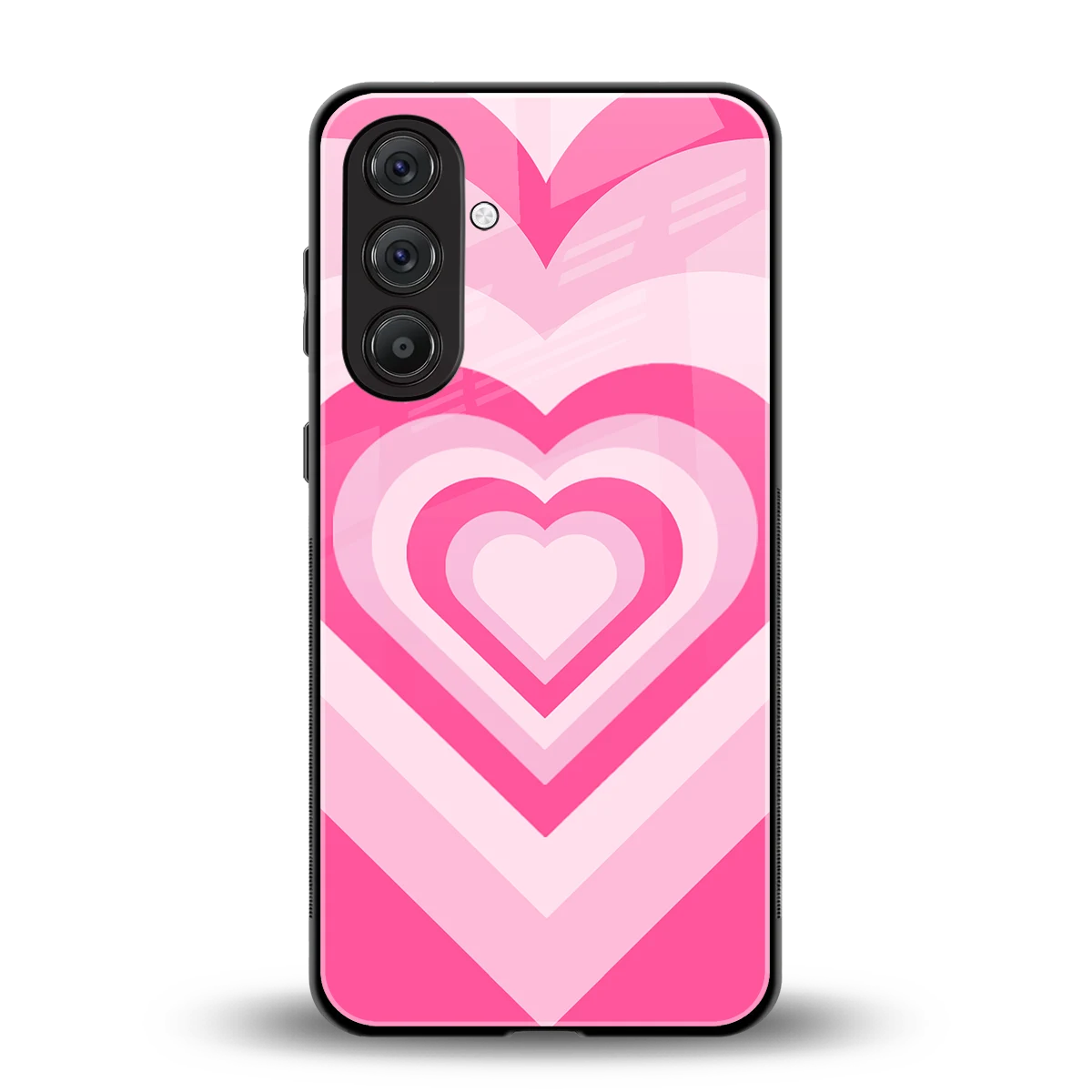 Y2K Flamingo Hearts back phone cover | glass case for samsung galaxy a17 5g