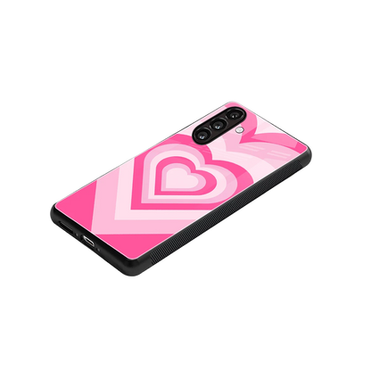 Y2K Flamingo Hearts stylish phone case for samsung galaxy a36 5g | glossy glass and slim fit