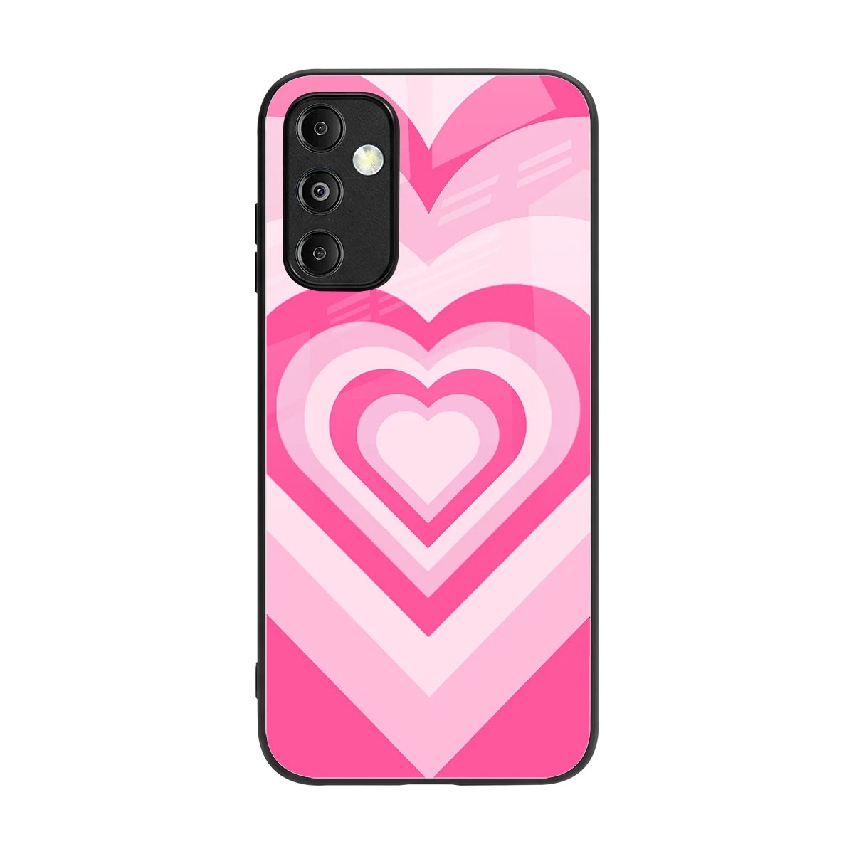 Y2K Flamingo Hearts back phone cover | glass case for samsung galaxy m14 5g