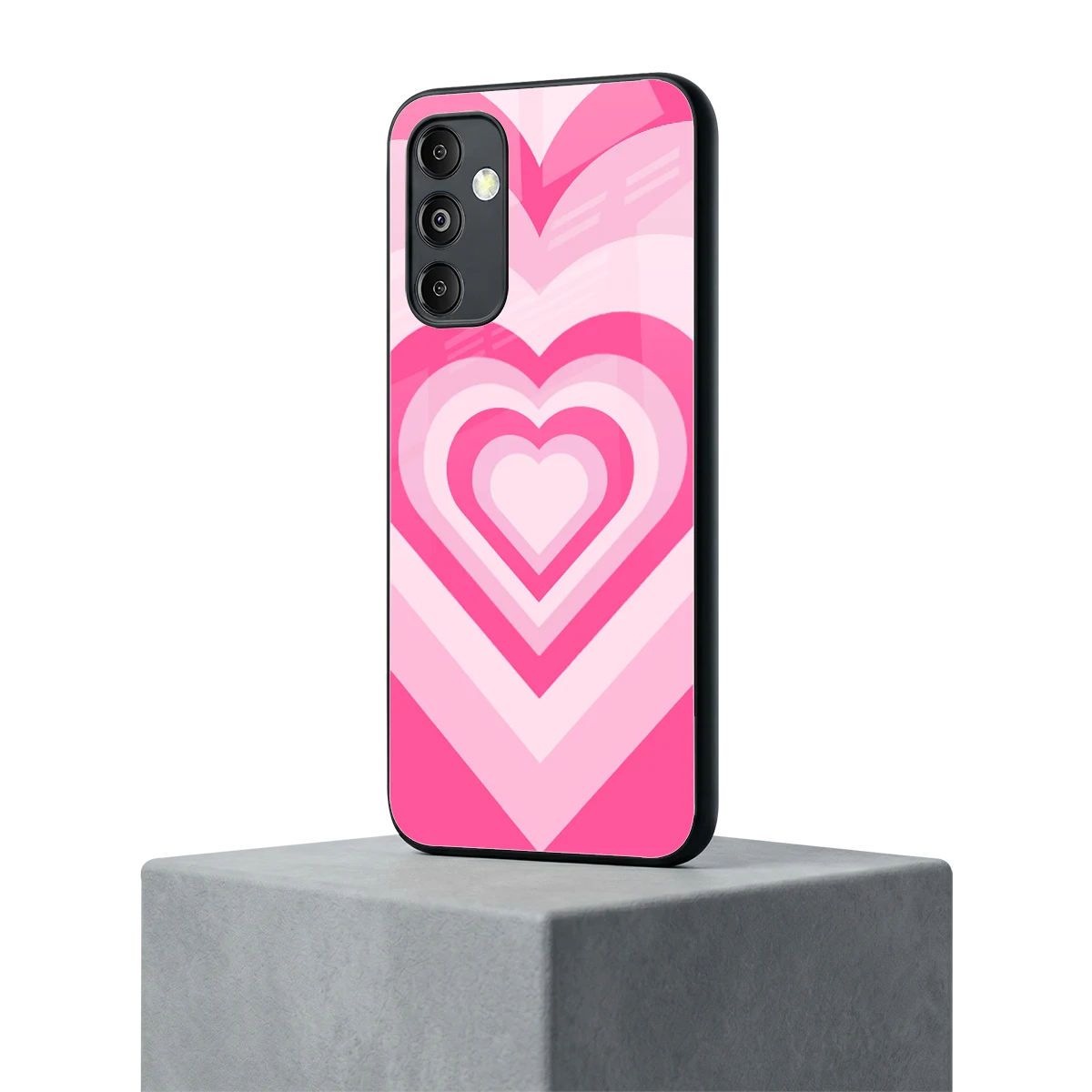 Y2K Flamingo Hearts samsung galaxy m14 5g mobile cover | shockproof glass phone case
