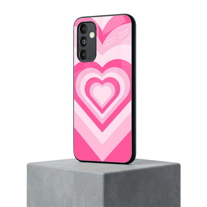 Y2K Flamingo Hearts samsung galaxy m14 5g mobile cover | shockproof glass phone case