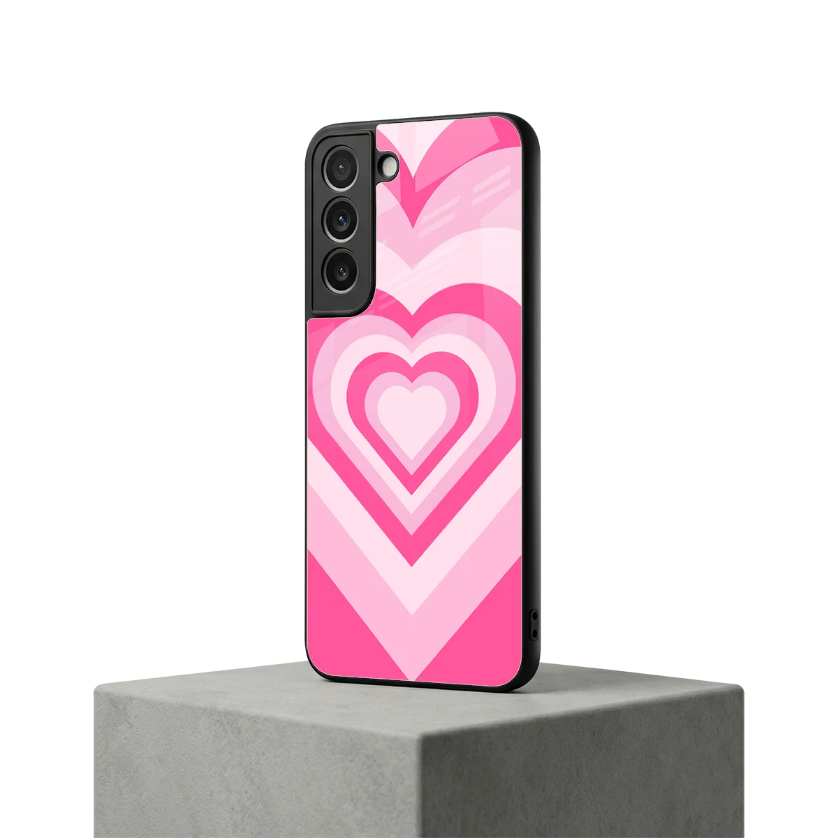 Y2K Flamingo Hearts samsung galaxy s22 mobile cover | shockproof glass phone case