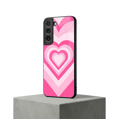 Y2K Flamingo Hearts samsung galaxy s22 mobile cover | shockproof glass phone case