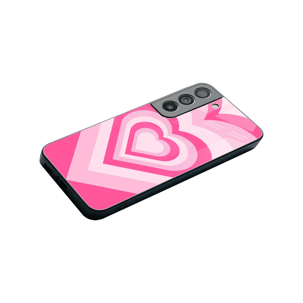 Y2K Flamingo Hearts stylish phone case for samsung galaxy s22 | glossy glass and slim fit
