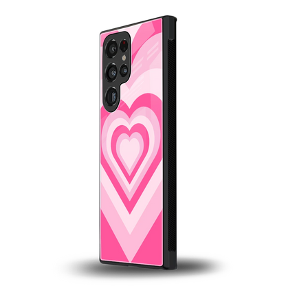 Y2K Flamingo Hearts samsung galaxy s24 ultra mobile cover | shockproof glass phone case
