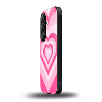 Y2K Flamingo Hearts samsung galaxy s24 mobile cover | shockproof glass phone case