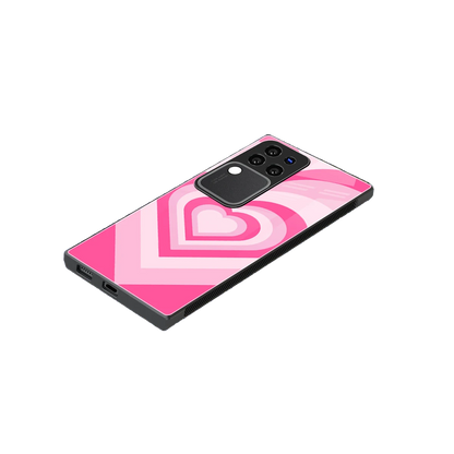 Y2K Flamingo Hearts stylish phone case forvivo v30 pro | glossy glass and slim fit