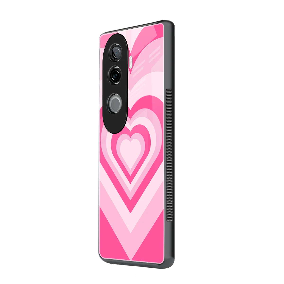 Y2K Flamingo Hearts vivo v40e mobile cover | shockproof glass phone case