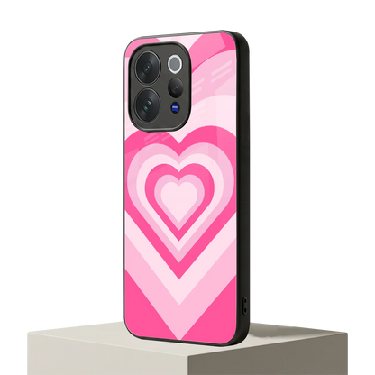 Y2K Flamingo Hearts vivo v70 mobile cover | shockproof glass phone case