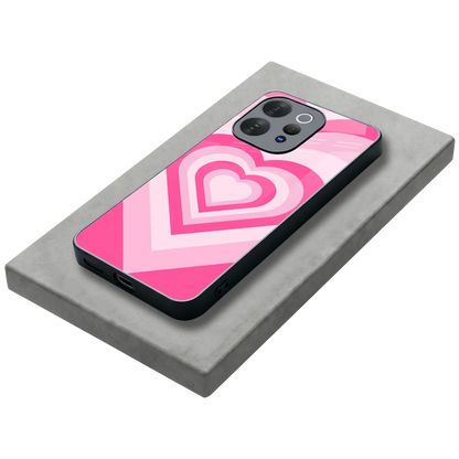 Y2K Flamingo Hearts stylish phone case for vivo v70 | glossy glass and slim fit