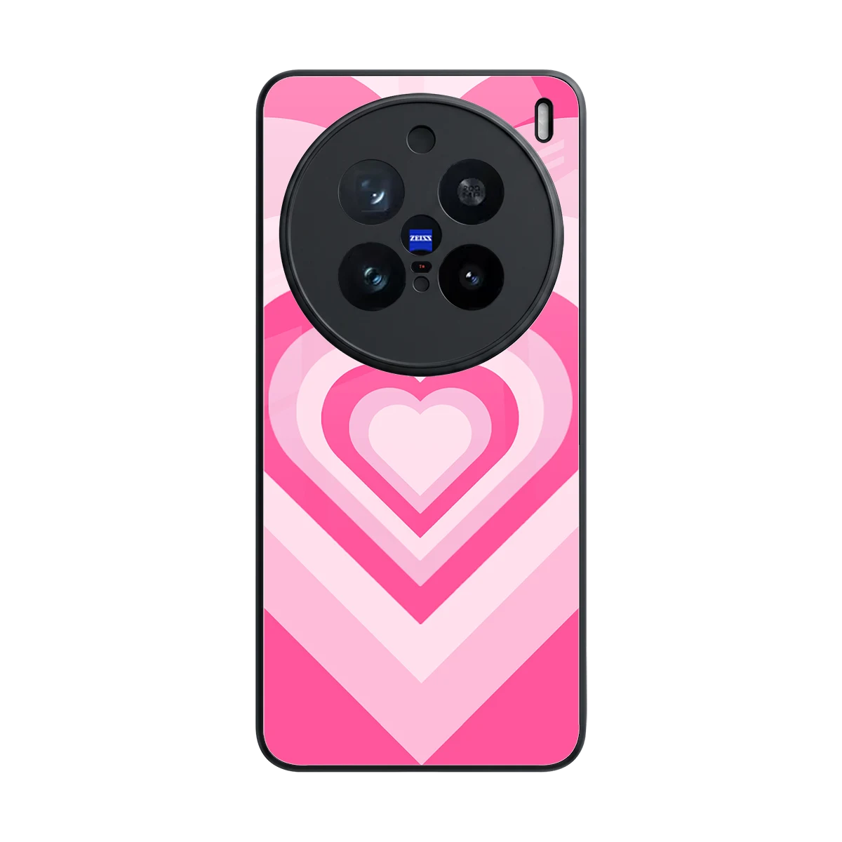 Y2K Flamingo Hearts back phone cover | glass case for vivo x200 pro