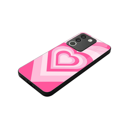 Y2K Flamingo Hearts stylish phone case for vivo y200 5g | glossy glass and slim fit