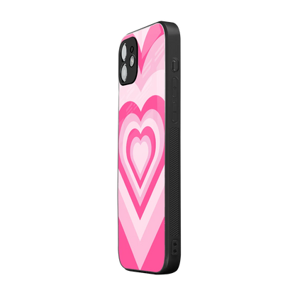 Y2K Flamingo Hearts iphone 11 mobile cover | shockproof glass phone case