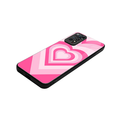Y2K Flamingo Hearts stylish phone case for redmi note 11 pro | glossy glass and slim fit