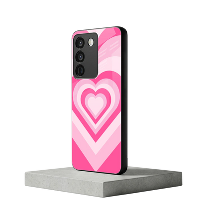 Y2K Flamingo Hearts vivo y200 5g mobile cover | shockproof glass phone case