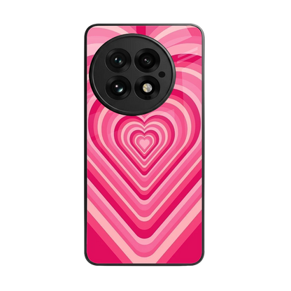 Y2K French Pink Hearts back phone cover | glass case for oneplus 13