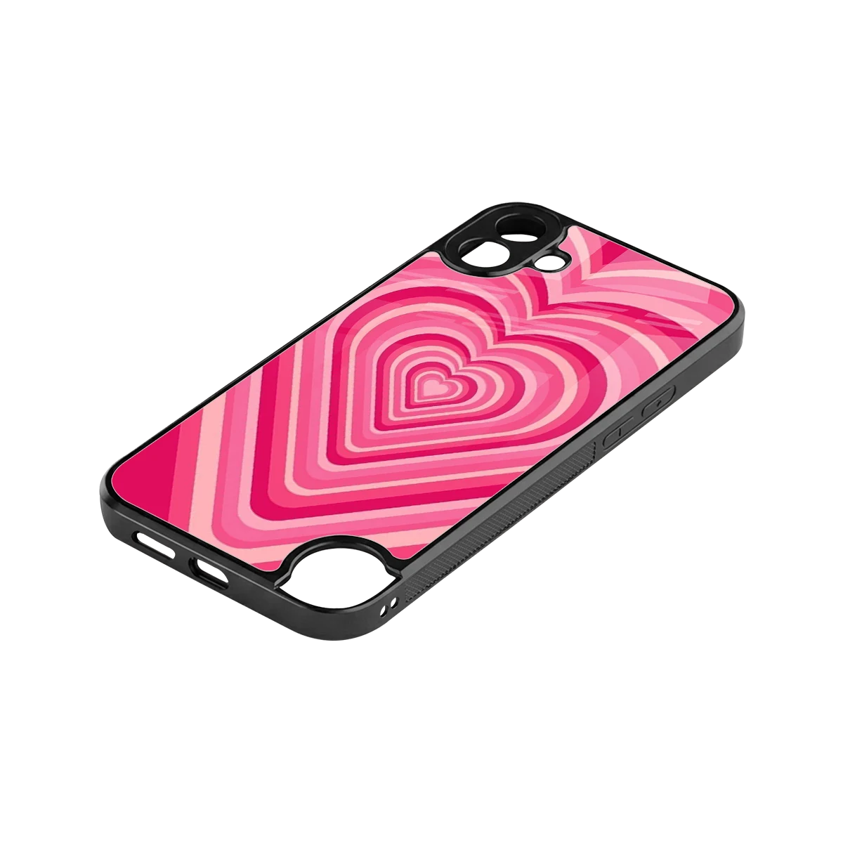 Y2K French Pink Hearts stylish phone case for cmf nothing phone 1 | glossy glass and slim fit