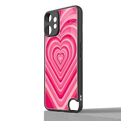 Y2K French Pink Hearts cmf nothing phone 2 pro mobile cover | shockproof glass phone case