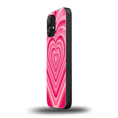 Y2K French Pink Hearts nothing phone 1 mobile cover | shockproof glass phone case