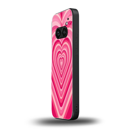 Y2K French Pink Hearts nothing phone 2a mobile cover | shockproof glass phone case