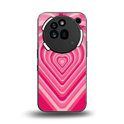 Y2K French Pink Hearts back phone cover | glass case for nothing phone 3a pro