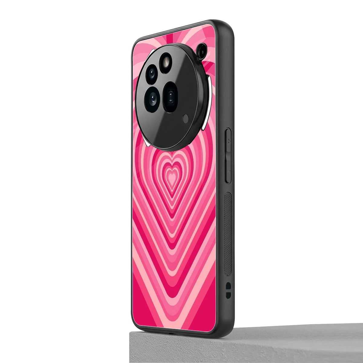 Y2K French Pink Hearts nothing phone 3a pro mobile cover | shockproof glass phone case
