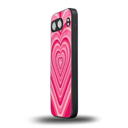 Y2K French Pink Hearts oneplus nord 4 mobile cover | shockproof glass phone case