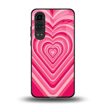 Y2K French Pink Hearts back phone cover | glass case for oneplus nord ce 4 lite