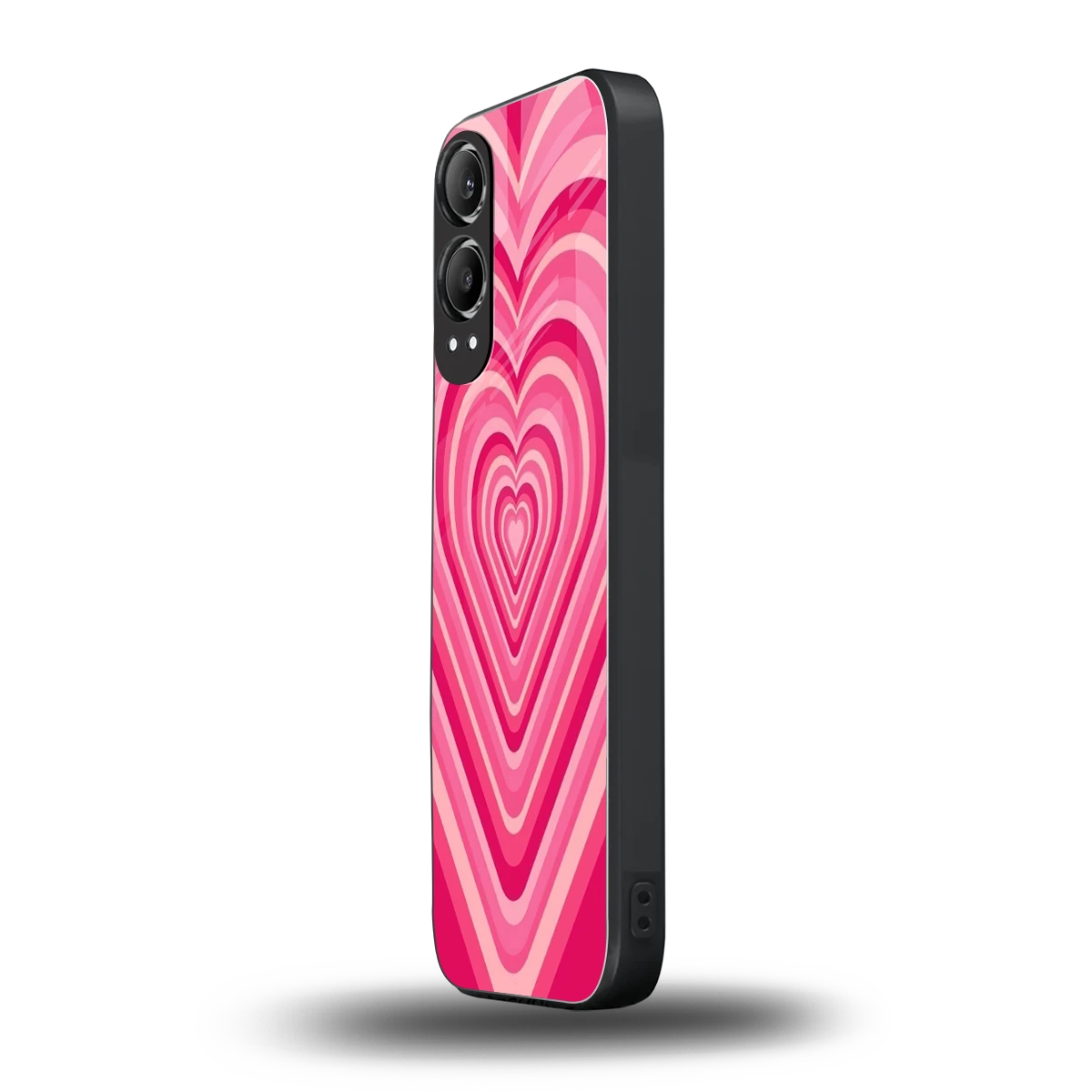 Y2K French Pink Hearts oneplus nord ce 4 lite mobile cover | shockproof glass phone case