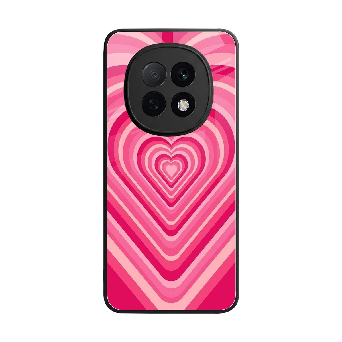 Y2K French Pink Hearts back phone cover | glass case for oppo f29 pro 5g
