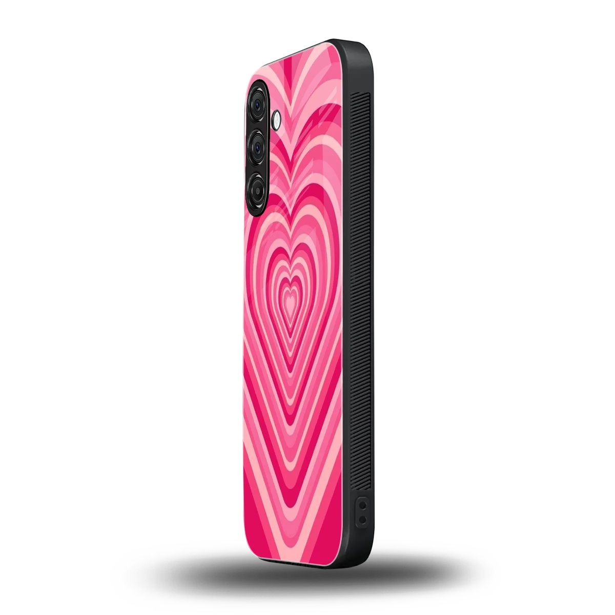 Y2K French Pink Hearts samsung galaxy a14 5g mobile cover | shockproof glass phone case