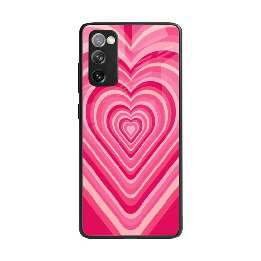 Y2K French Pink Hearts back phone cover | glass case for samsung galaxy s20 fe