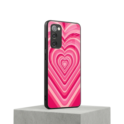 Y2K French Pink Hearts samsung galaxy s20 fe mobile cover | shockproof glass phone case