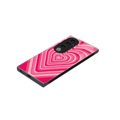 Y2K French Pink Hearts stylish phone case for vivo v40 pro | glossy glass and slim fit