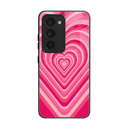 Y2K French Pink Hearts back phone cover | glass case for redmi 15 5g
