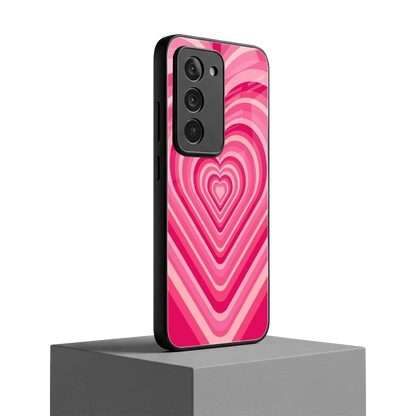 Y2K French Pink Hearts redmi 15 5g mobile cover | shockproof glass phone case