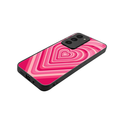 Y2K French Pink Hearts stylish phone case for redmi 15 5g | glossy glass and slim fit