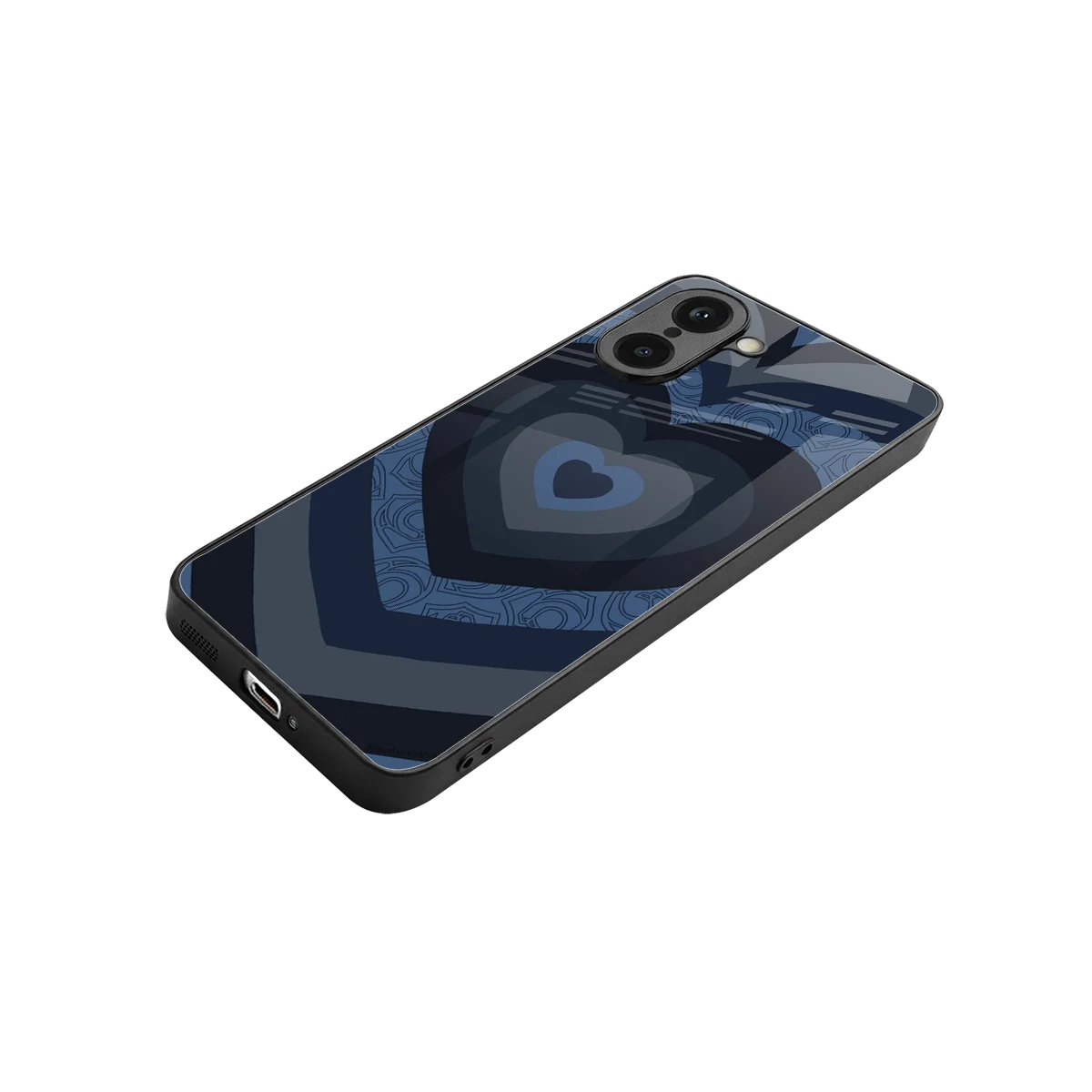 Y2K Frosted Berry Hearts stylish phone case for oneplus nord ce5 5g | glossy glass and slim fit
