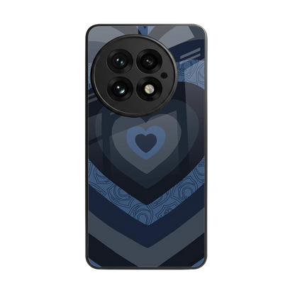 Y2K Frosted Berry Hearts back phone cover | glass case for oneplus 13