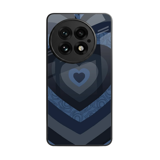 Y2K Frosted Berry Hearts back phone cover | glass case for oneplus 13