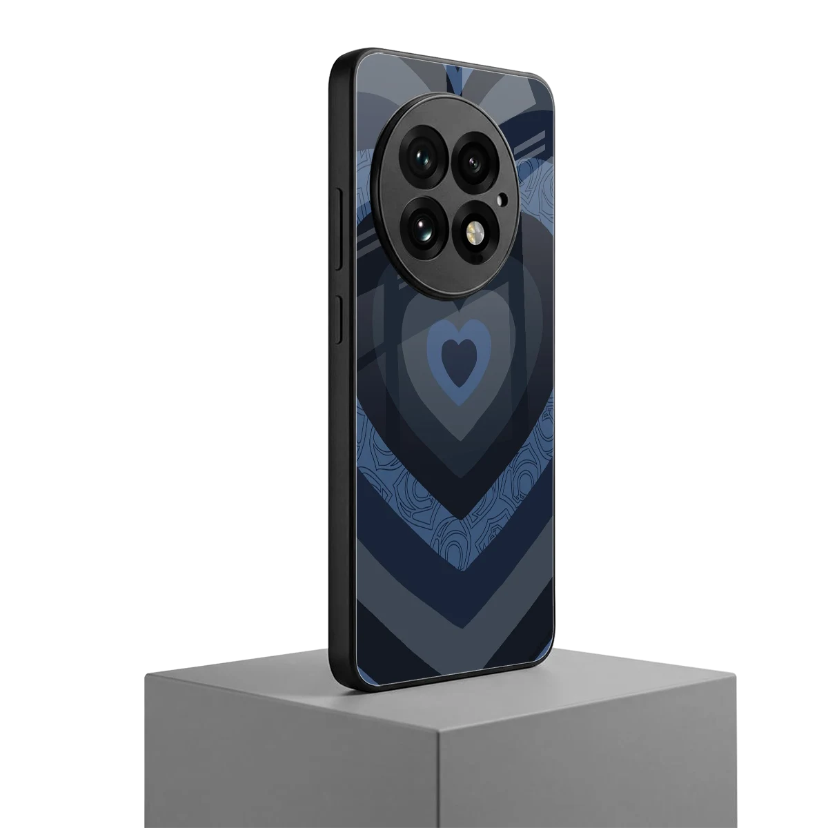 Y2K Frosted Berry Hearts oneplus 13 mobile cover | shockproof glass phone case
