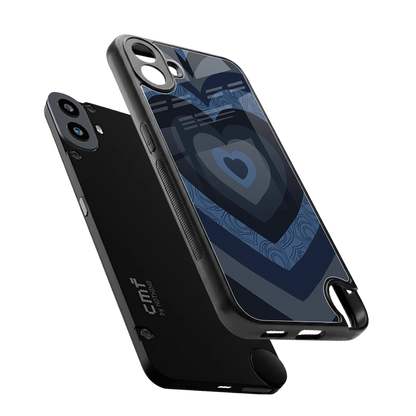 Y2K Frosted Berry Hearts sleek cmf nothing phone 1 cover with tempered glass back and TPU edges